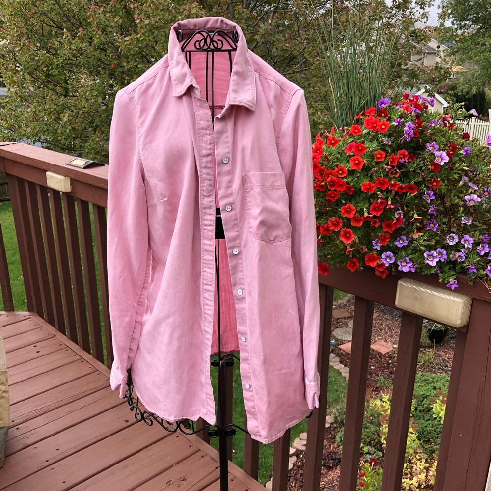 Rose Pink Boyfriend Shirt